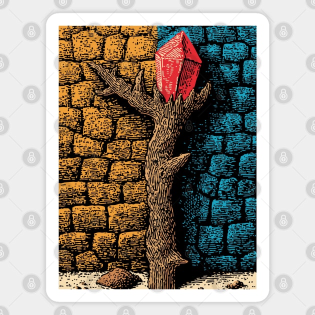 Magic Healing Crystal | A Witchy Nature Talisman Magnet by TuncGK